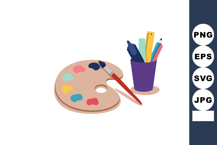 Paint Palette Clipart Image 10
