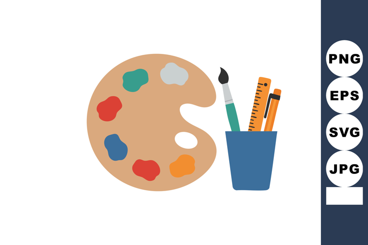 Art Palette Clipart Image 5