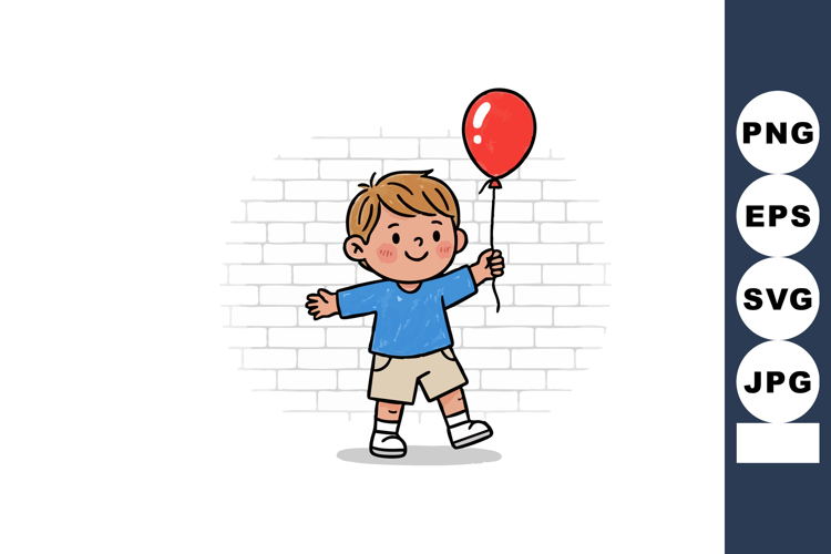 Blue Balloon Clipart Image 20