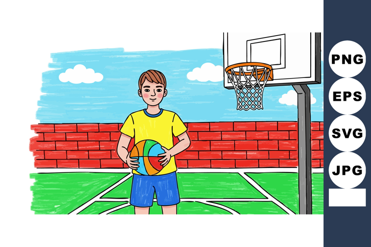 Basketball Player Clipart Image 16