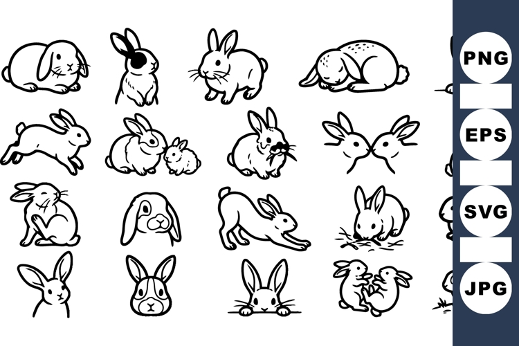Easter Clipart Black And White Image 18