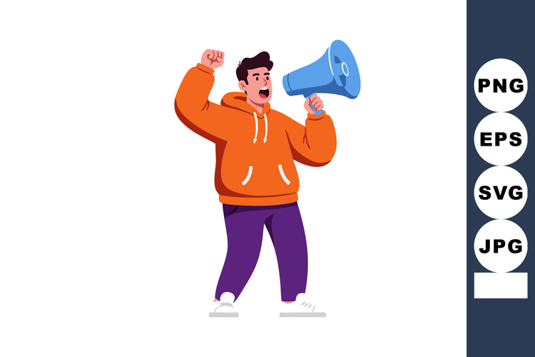Shout Clipart Image 9