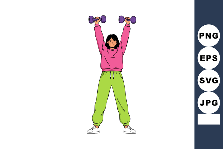 Dumbbells Clipart Image 5