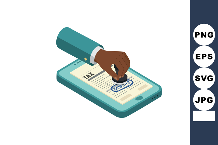 Hand Stamping Clipart