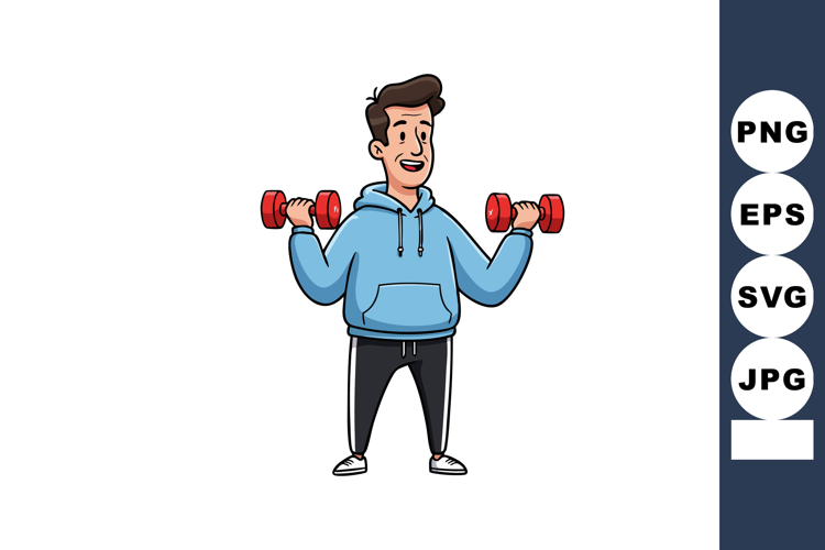 Dumbbells Clipart Image 6