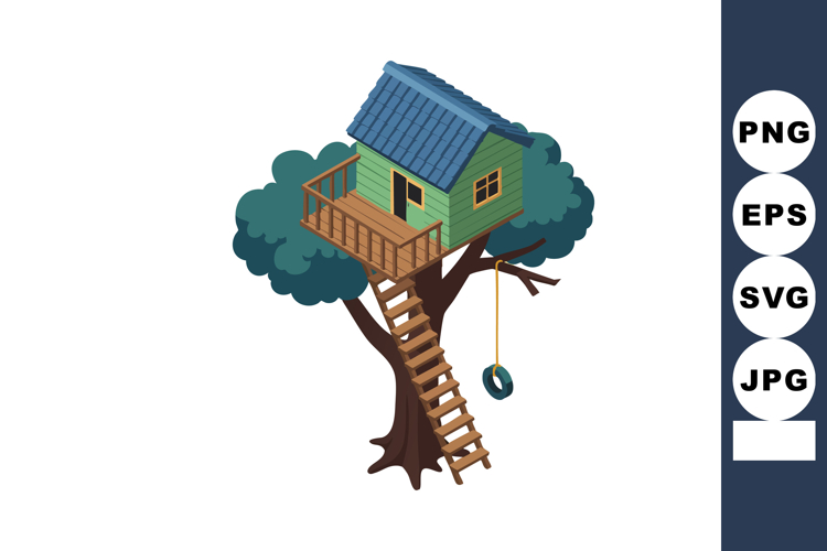  Treehouse Clipart Image 6