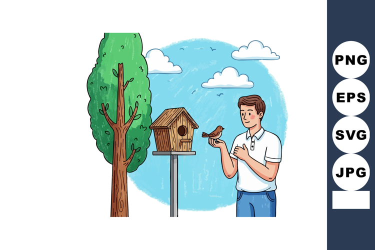 Birdhouse Clipart Image 2