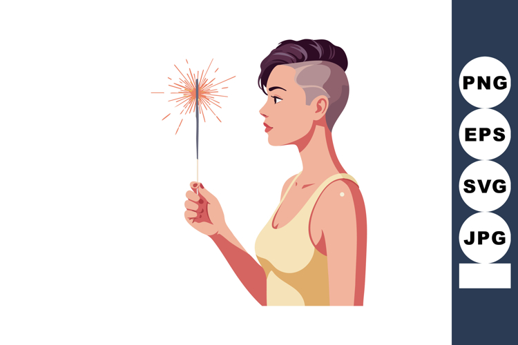  Sparkler Clipart Image 4