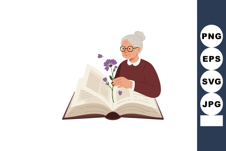 Purple Flower Clipart Image 8