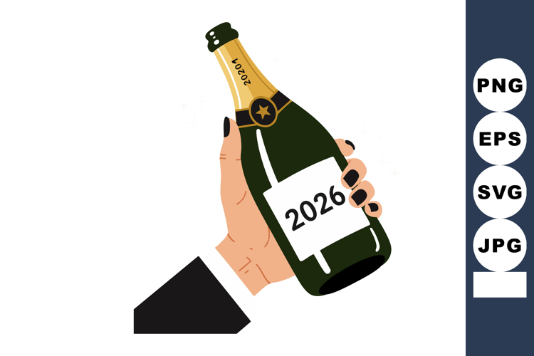 Champagne Clipart Image 4