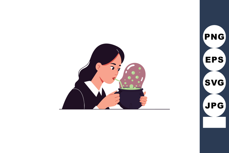 Black Hair Clipart Image 6