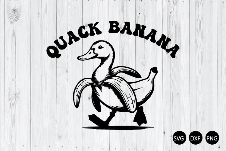 Quack Banana SVG, Goose Banana SVG, Goose Banana SVG