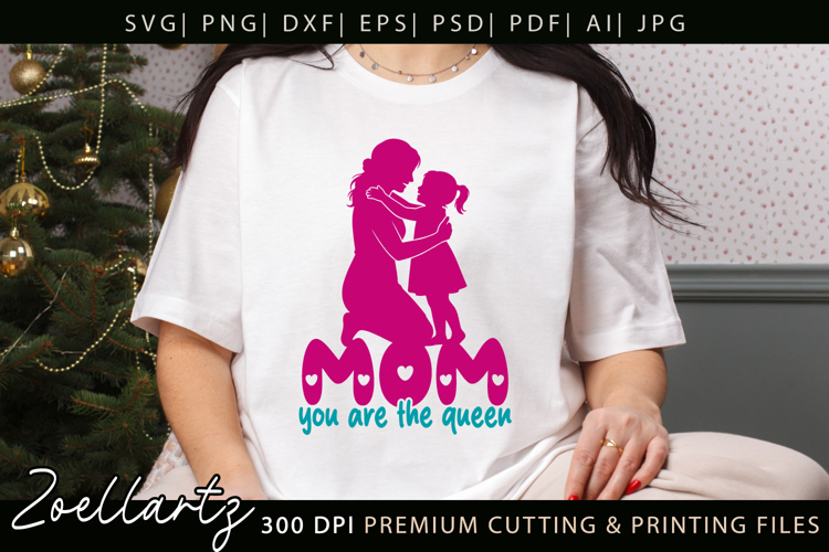 Mothers Day SVG for Cricut Mommy Mom Mama T-shirt Mug Design