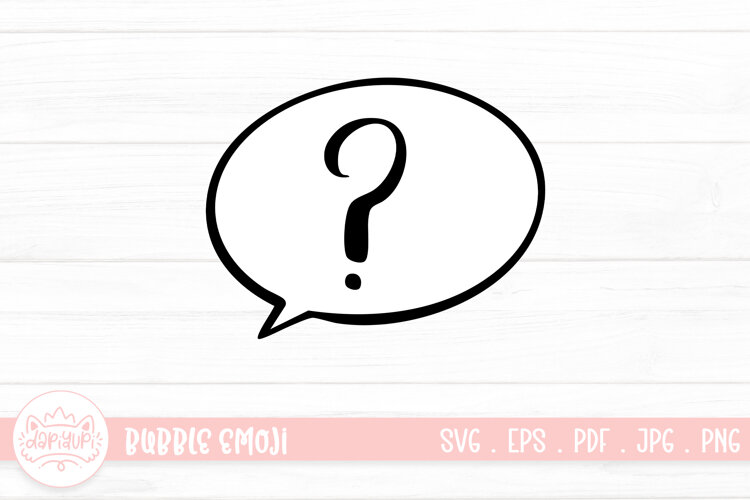 Question Bubble Expression SVG example image 1