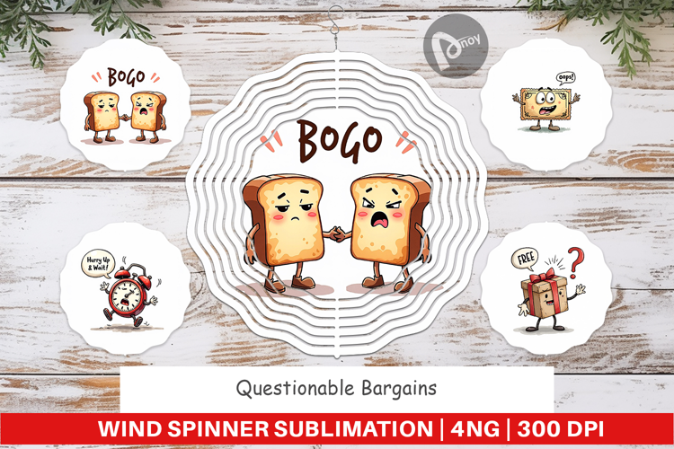 Questionable Bargains Wind Spinner