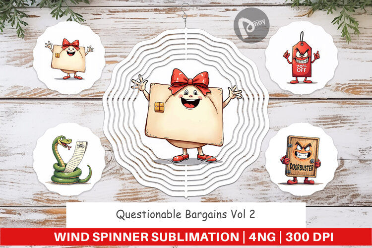 Questionable Bargains Wind Spinner example image 1