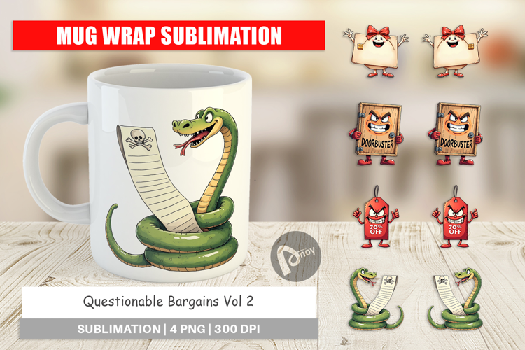 Questionable Bargains Mug Wrap