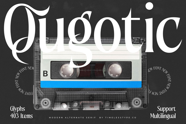 Qugotic - Modern Alternate Serif
