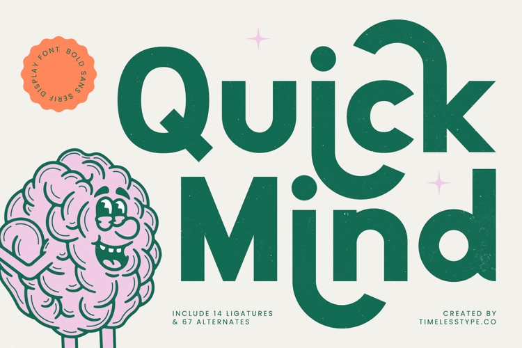 Quick Mind - Bold Sans Serif Display Font