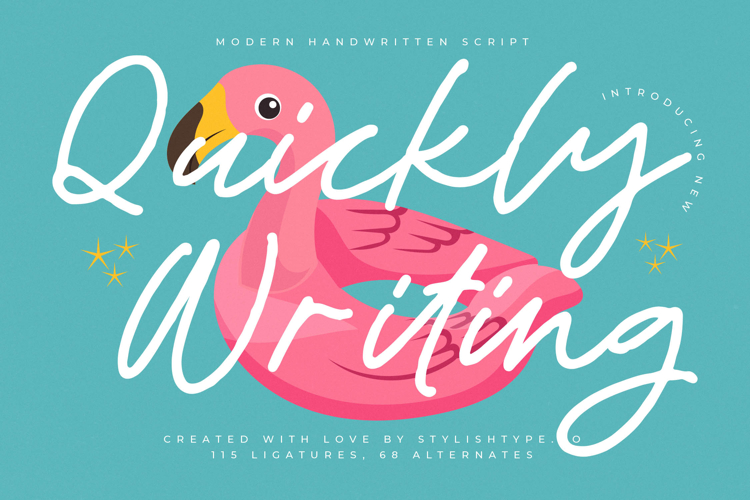 Quickly Writing - Quirky Handwritten Script
