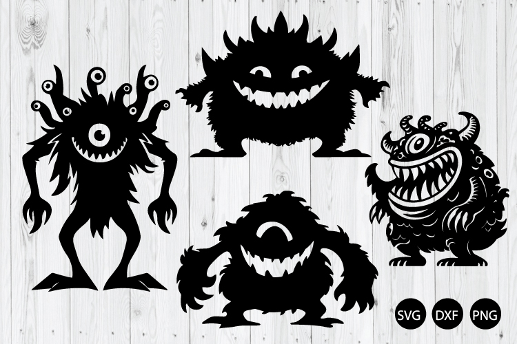 Quirky Big Monster SVG, Monster SVG, Funny Cartoon SVG