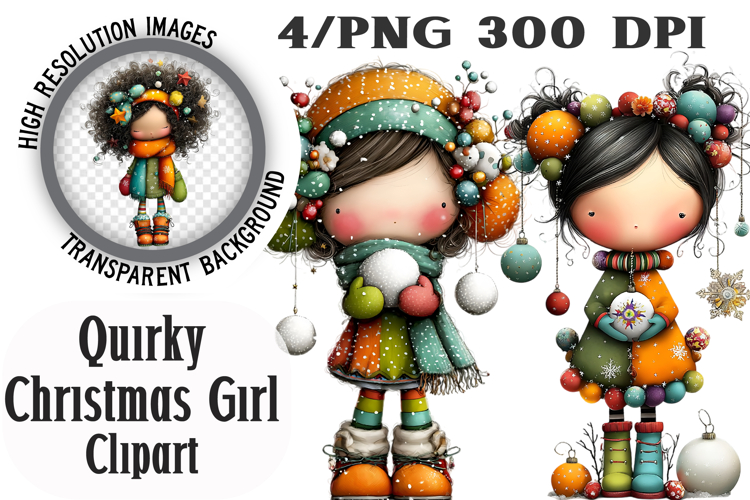 Cute Girl Clipart Image 2