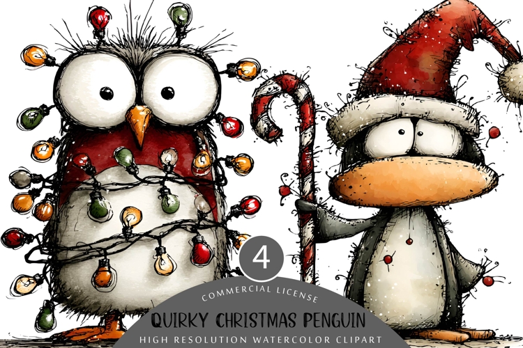 Christmas Penguin Clipart Image 7