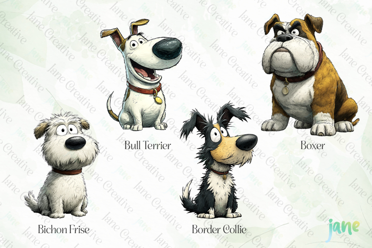 Quirky Funny Dogs Sublimation