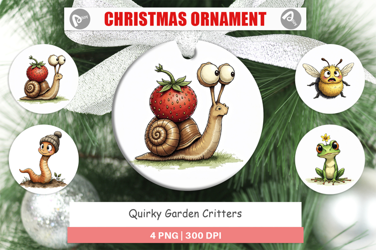 Quirky Garden Critters Ornament