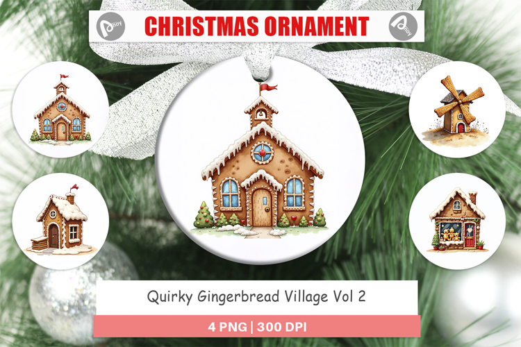 Christmas Ornament Sublimation Designs Image 3