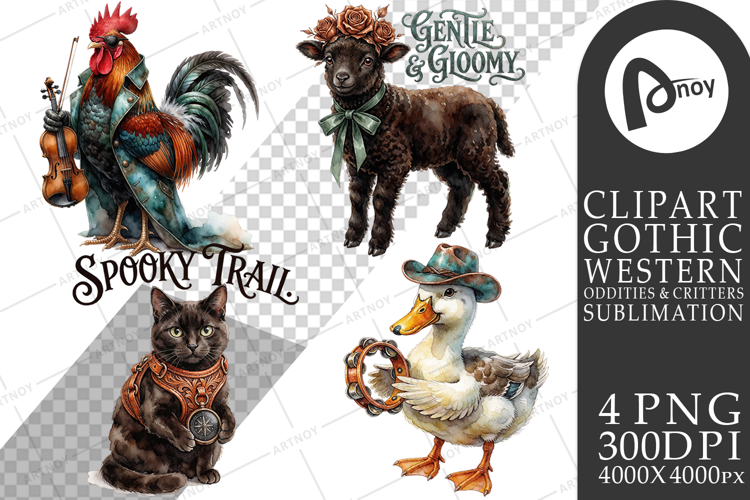 Gothic Barnyard Band Sublimation