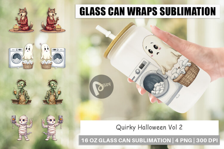 Glass Can Quirky Halloween example image 1