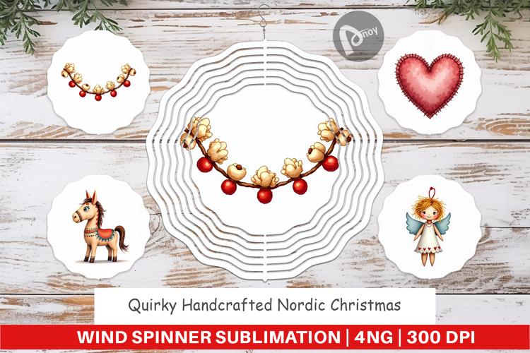 Nordic Christmas Wind Spinner