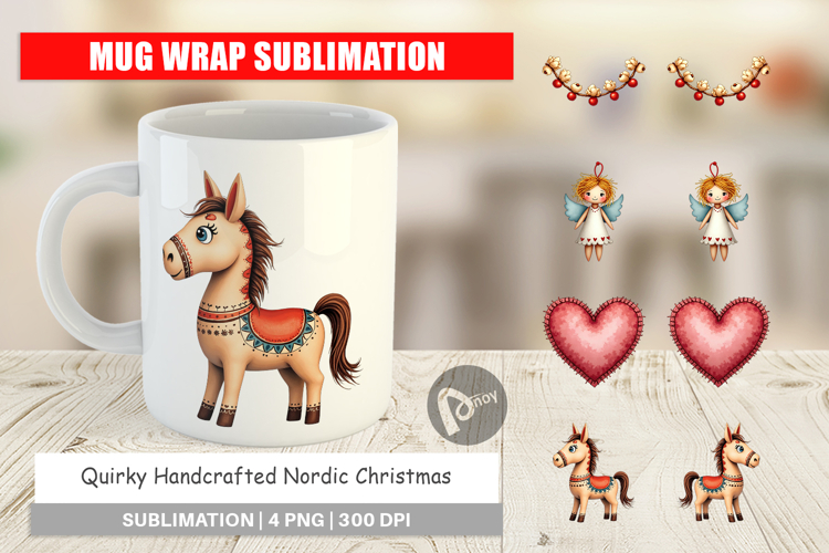 Nordic Christmas Mug Wrap