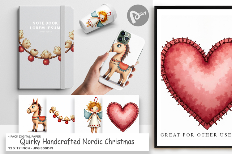 Nordic Christmas Digital Paper