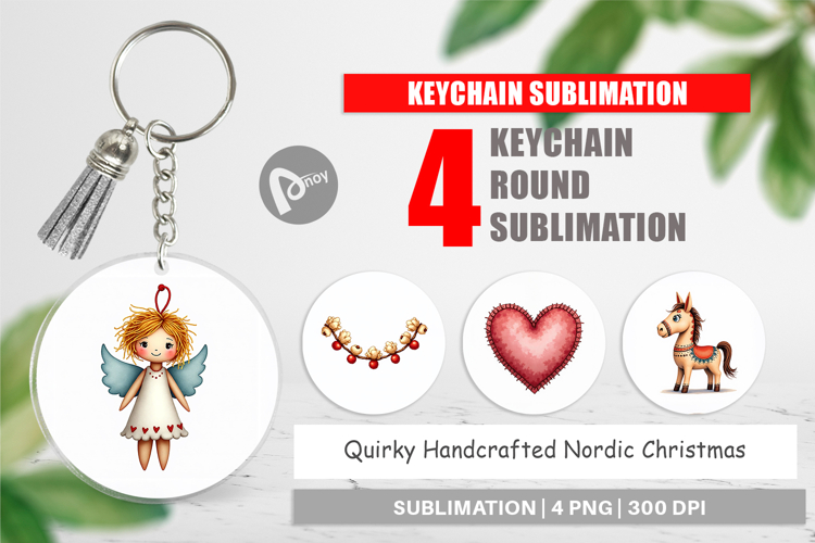 Nordic Christmas Keychain
