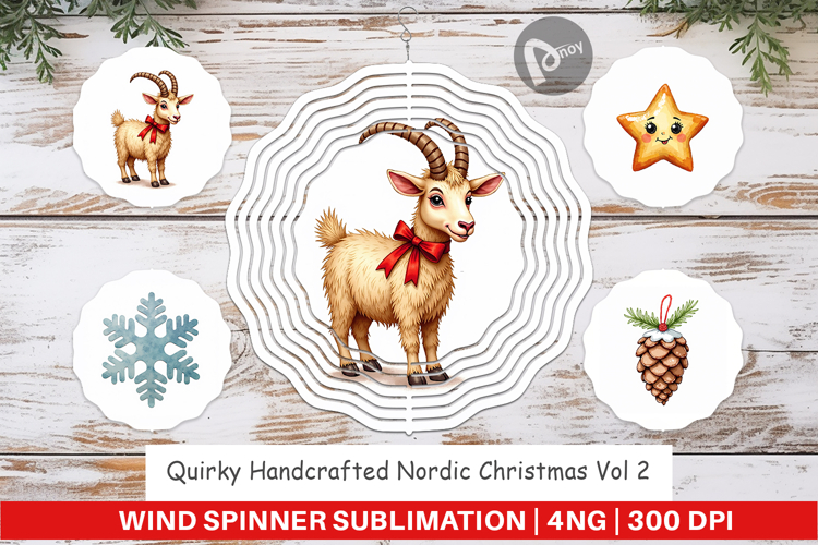 Nordic Christmas Wind Spinner