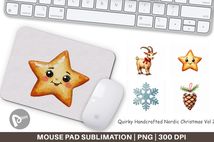 Nordic Christmas Mouse Pad