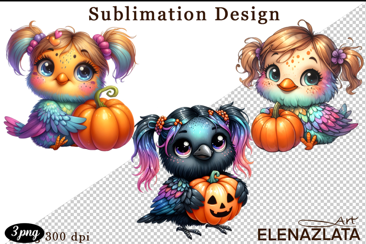 Quirky Monster Clipart PNG, Funny Spooky Creatures