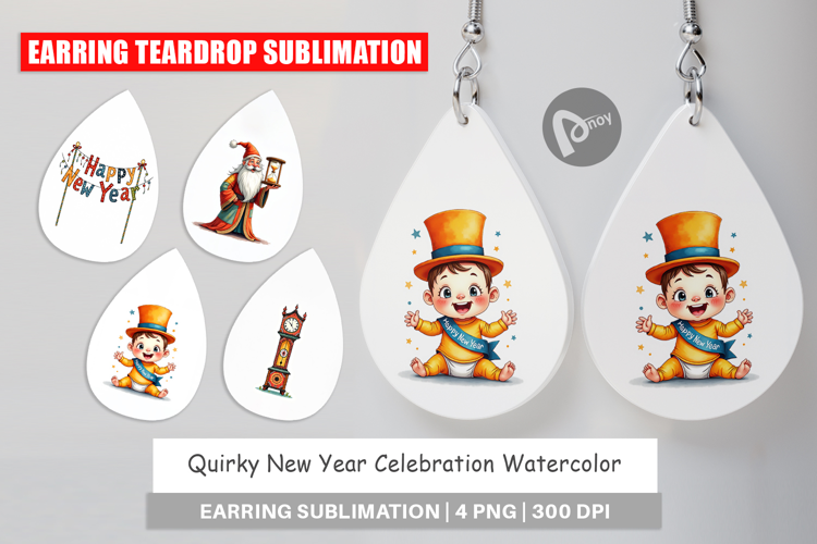 New Year Celebration Earring