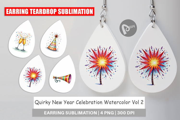 New Year Celebration Earring