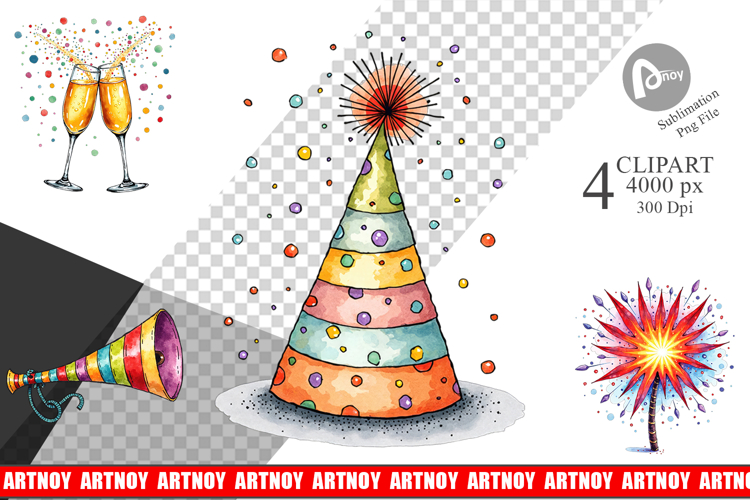 New Year Celebration Clipart