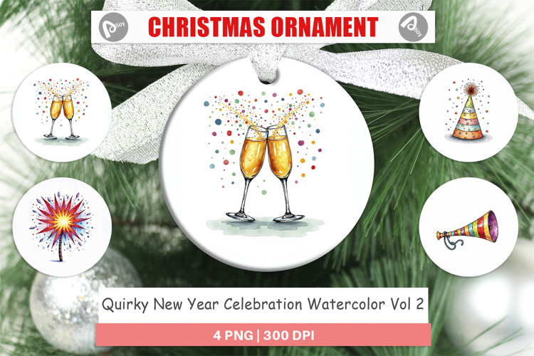 New Year Celebration Ornament