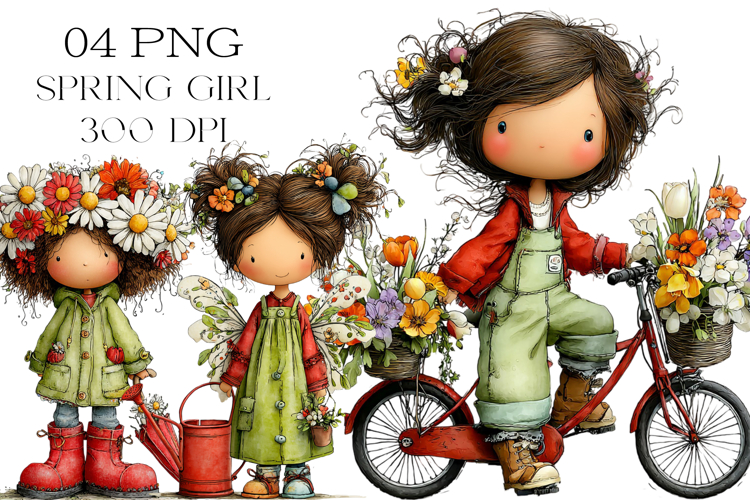 Cute Girl Clipart Image 21