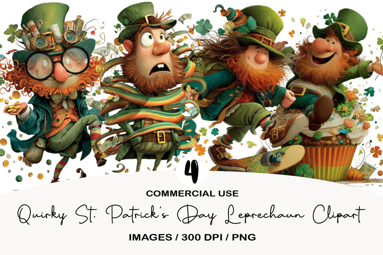 Quirky St. Patrick’s Day Leprechaun Clipart