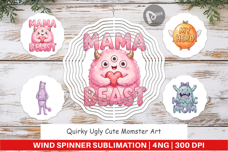 Quirky Momster Wind Spinner