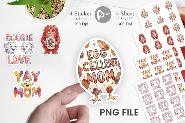 Quirky Momster Sticker