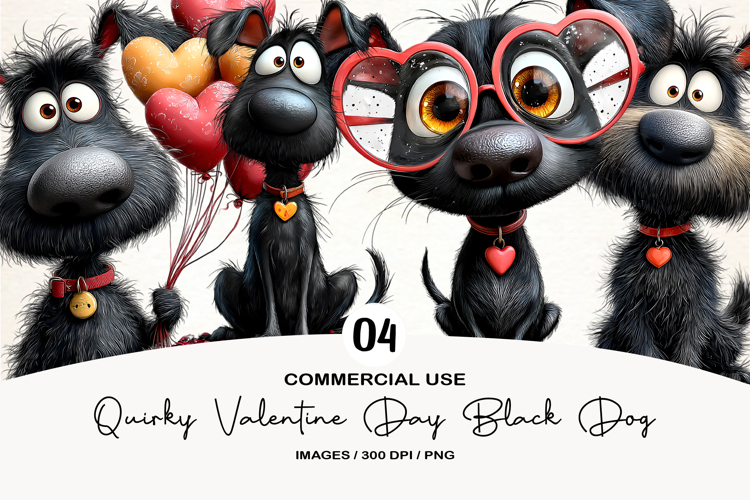 Black Dog Clipart Image 6