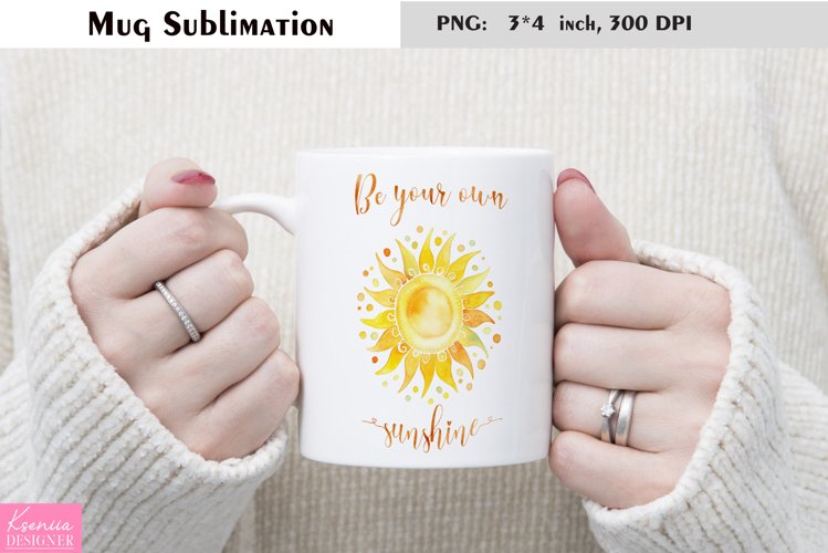 Motivational Quotes|Love Yourself |Mug Sublimation example image 1