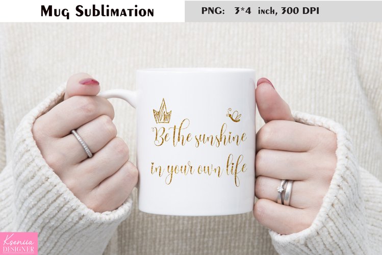 Motivational Quotes|Love Yourself |Mug Sublimation example image 1